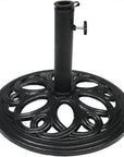 Black Market Umbrella Cast iron Free Standing Adjustable Umbrella Base