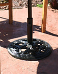 Black Market Umbrella Cast iron Free Standing Adjustable Umbrella Base