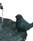 27" Teal Blue Ceramic Birds Garden Hanging Wall or Door Decor