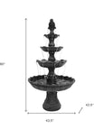 80" Black Heavy Duty Plastic Garden Hanging Wall or Door Decor