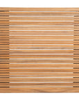 60" Natural Solid Wood Extendable Outdoor Dining Table