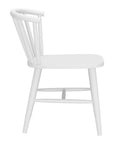 White Aluminum Windsor Back Dining Side Chair