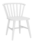 White Aluminum Windsor Back Dining Side Chair