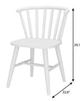 White Aluminum Windsor Back Dining Side Chair