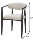 22" White Aluminum Outdoor Dining Chair