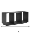 36" Charcoal Aluminum Outdoor Coffee Table