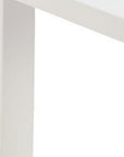 43" White Aluminum Outdoor Coffee Table