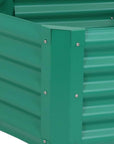 16" X 41" Green Steel Hexagon Planter Box