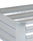 12" X 48" Silver Metal Rectangular Raised Garden Bed