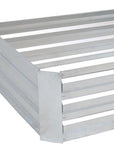 12" X 48" Silver Steel Rectangular Raised Garden Bed