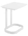 22" White Aluminum Outdoor Side Table