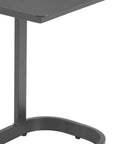 22" Black Aluminum Outdoor Side Table