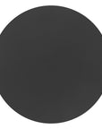 20" Black Aluminum Round Outdoor Side Table