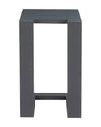 18" Black Aluminum Outdoor Side Table