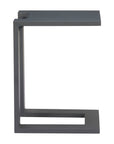 18" Black Aluminum Outdoor Side Table