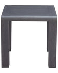 23" Black Aluminum Square Outdoor Side Table