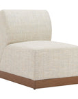 24" Beige Aluminum Outdoor Accent Chair