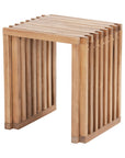 27" Natural Solid Wood Extendable Indoor Outdoor Bench