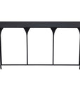 50" Black Steel Frame Console Table