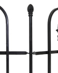 Black Steel Garden Stake