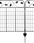 Black Steel Garden Stake