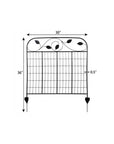 Black Steel Garden Stake