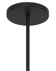 Black And White Frosted LED Dimmable Outdoor Hanging Light With Black Shades