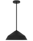 Black Frosted LED Dimmable Outdoor Hanging Light With Black Shades