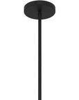 Black Frosted LED Dimmable Outdoor Hanging Light With Black Shades