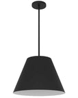 16" Black Aluminum Cone LED Dimmable Outdoor Pendent Hanging Light