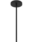 16" Black Aluminum Cone LED Dimmable Outdoor Pendent Hanging Light
