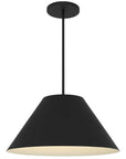22" Black Aluminum Cone LED Dimmable Outdoor Pendent Hanging Light