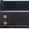 40" Black Wood Mirrored Two Drawer Vanity Table