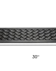 Set Of Six Black Lattice Outdoor Rubber Stair Treads