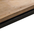 48" Natural and Black Wood Floating Frame Coffee Table