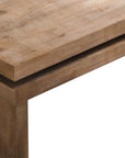 48" Natural Wood Distressed Frame Coffee Table