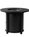 50000 BTU 32" Black Steel Propane Round Fire Pit