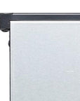 24" Black Metal Electric Fireplace Insert With LED