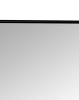 71" Black Wood Leaning Ladder Framed Full Length Mirror