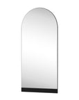 71" Black Wood Arch Wall Mount And Leaning Framed Full Length Mirror