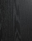 66" Black Solid Wood Oval Dining Table