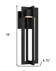 Black LED Dimmable Outdoor Hanging Light