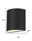 Black LED Dimmable Outdoor Hanging Light