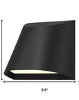 Black LED Dimmable Outdoor Hanging Light
