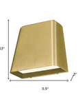 Brass LED Dimmable Outdoor Hanging Light