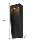 Black LED Dimmable Outdoor Hanging Light