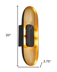 Black LED Dimmable Outdoor Hanging Light