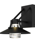Black Transparent LED Dimmable Outdoor Hanging Light