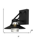 Black Transparent LED Dimmable Outdoor Hanging Light