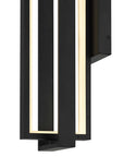 Black LED Dimmable Outdoor Hanging Light
